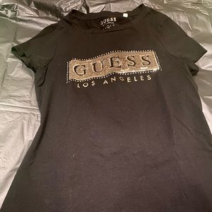 Black and sequin tee